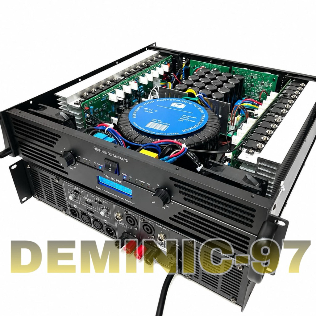 Power Soundstandard TD1300 Pro 2Channel Class H Power Soundstandard TD 1300 Pro Layar LCD TD1300Pro 