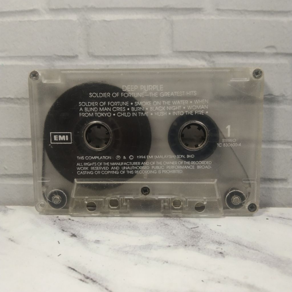 kaset pita DEEP PURPLE - Soldier Of Fortune - Greatest Hits (tanpa cover)