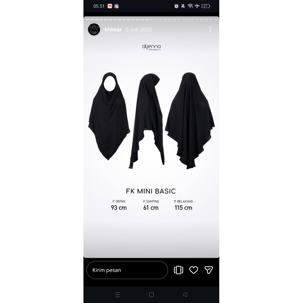 aljenna khimar dan abaya