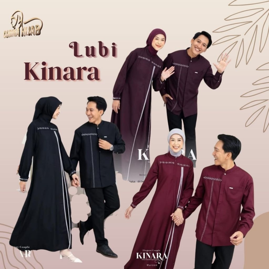 Lubi Kinara Couple/ Lubi Couple/ Lubi Terbaru 2026/ Couple Lubi 2026/ Gamis Lubi Kinara/ Koko Lubi K