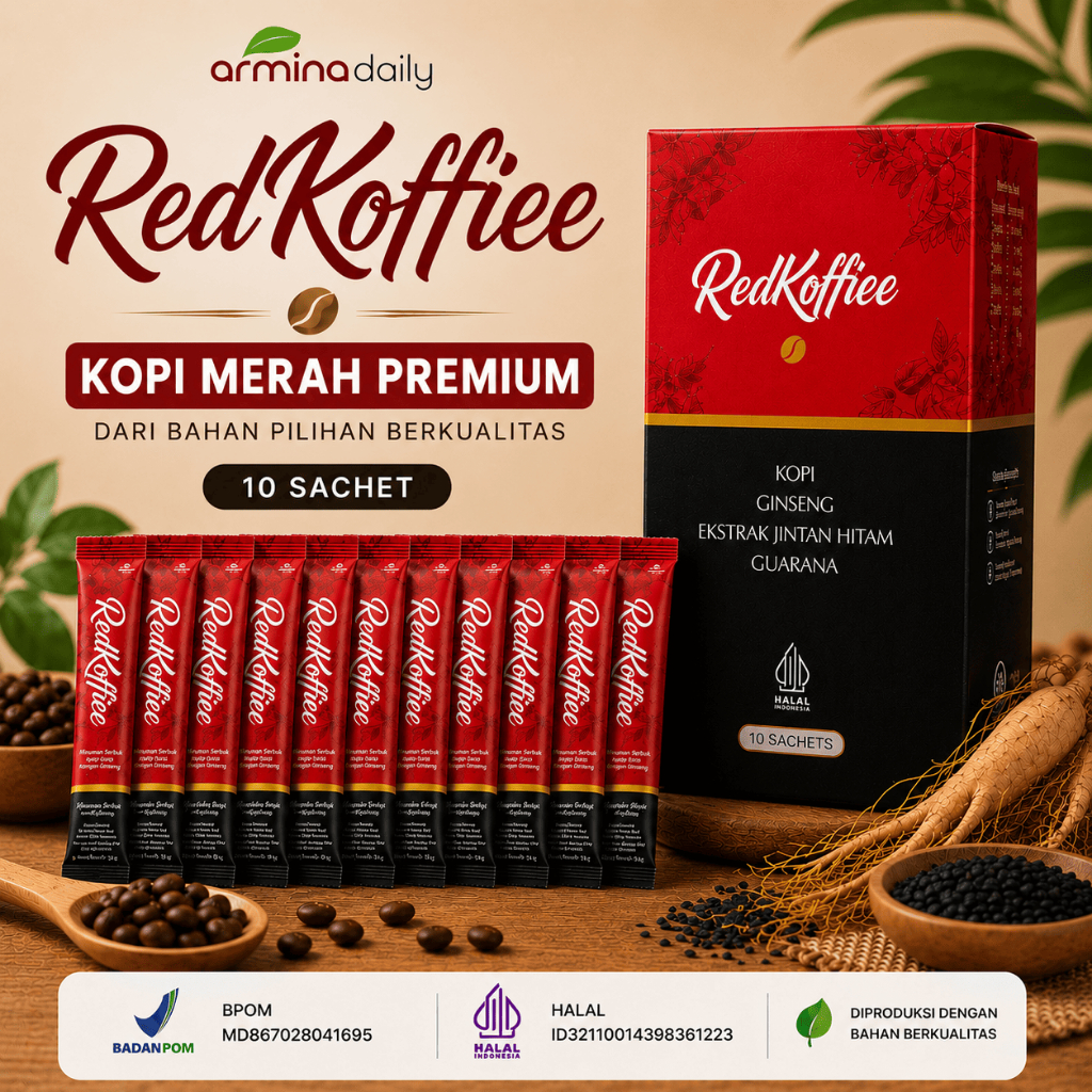 Original Kopi Merah / Red Koffiee Armina Daily Kopi Premium