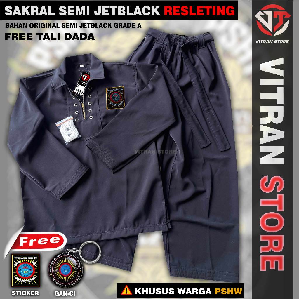 Sakral Semi Jet Black Resleting Warga PSHW