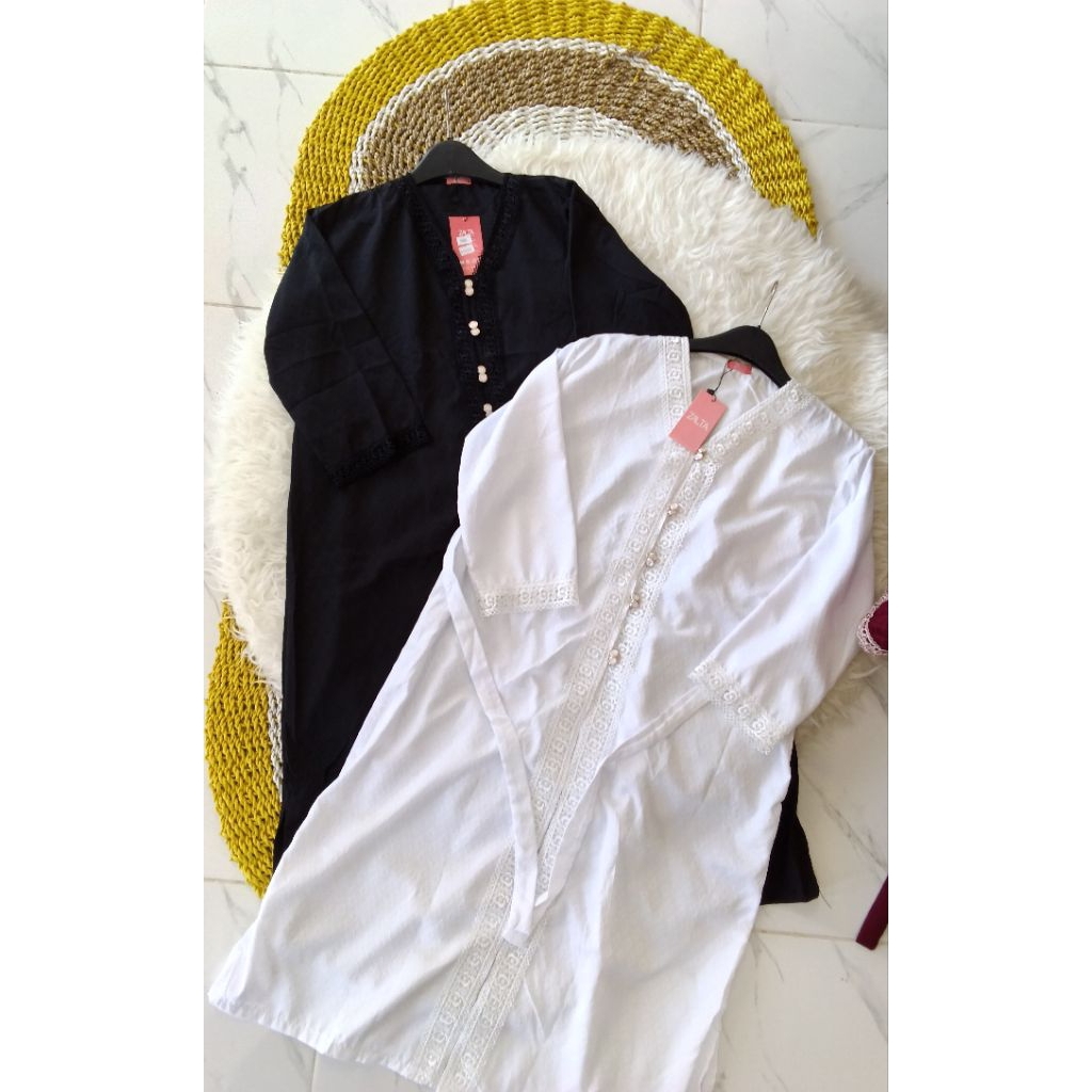 tunik katun doby renda