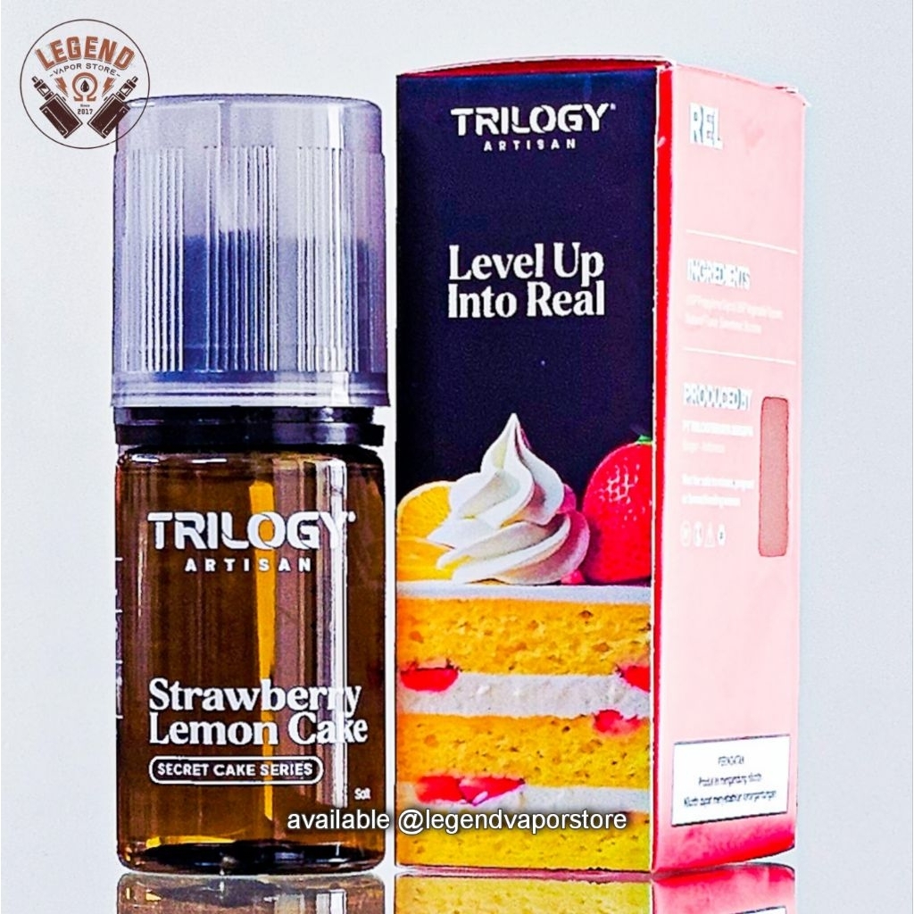 SALT NIC - LIQUID SECRET CAKE SERIES Strawberry Lemon Cake 30ML 35MG AUTHENTIC