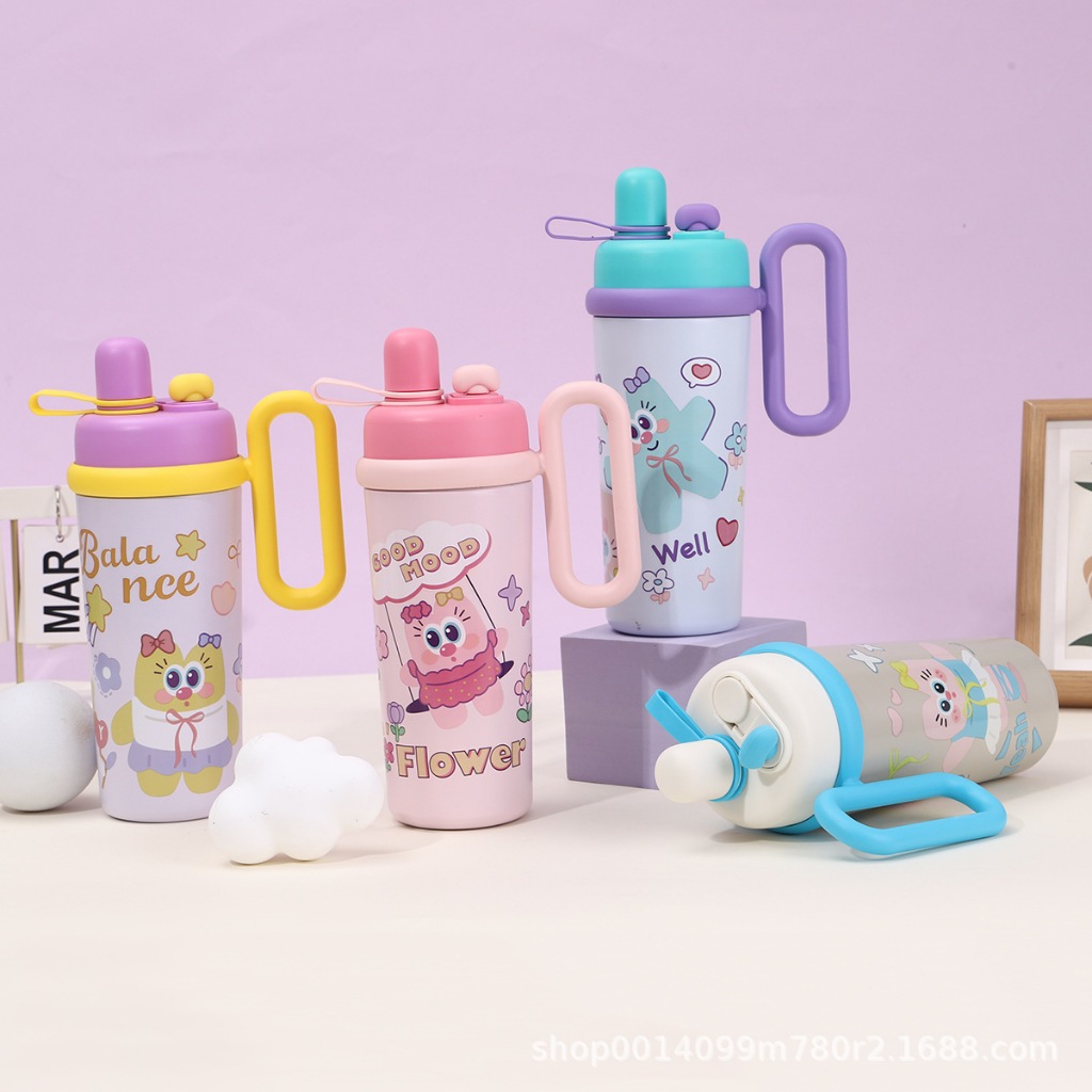 TUMBLER STAINLESS STEEL KARAKTER 700ML 20267 TEMPAT MINUM GAGANG TAKASIMURA STORE