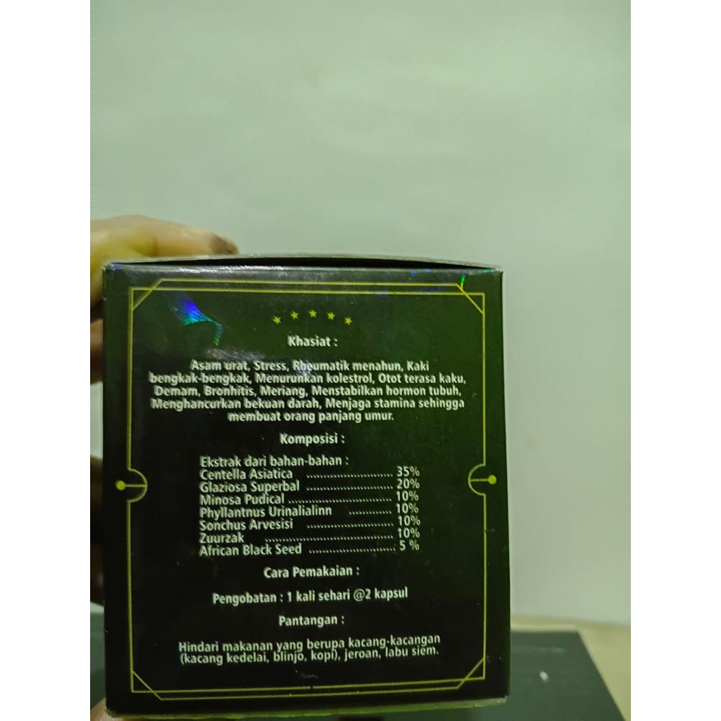 BORNEO KAPSUL ASAM URAT isi 40