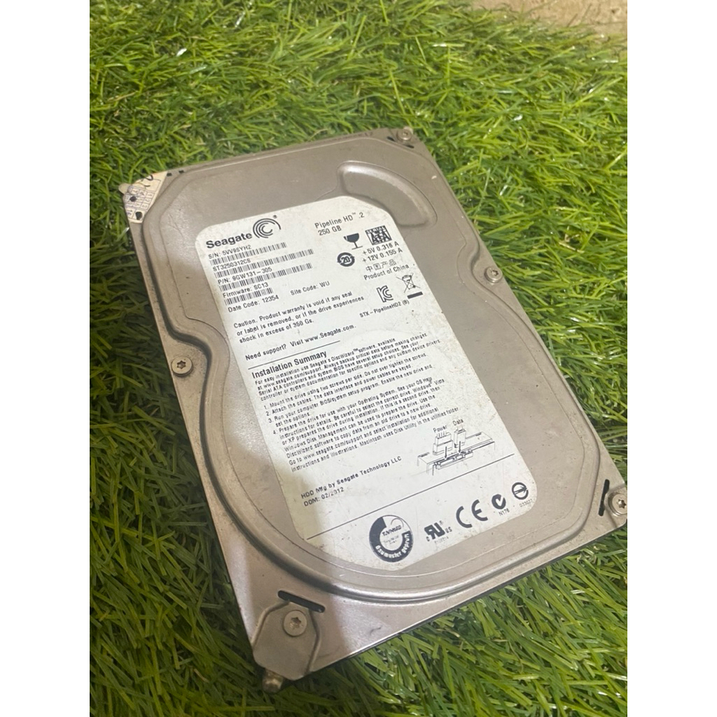 Harddisk HDD seagate pipeline HD.2 Kapasitas 250gb - Bekas