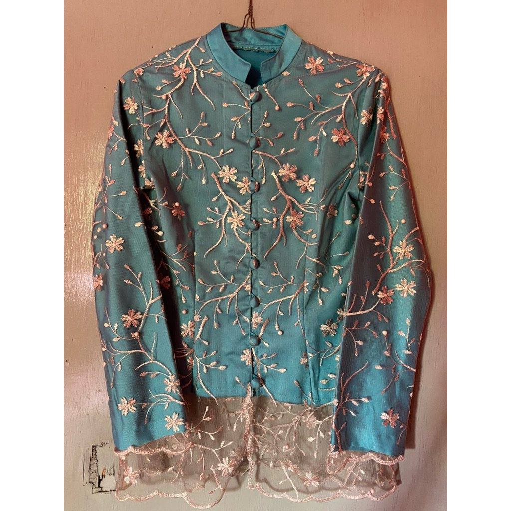 (PRELOVED) ATASAN + ROK LD 95cm (Size S) Alana One Set Baju Kurung Melayu Rok Songket Modern Premium