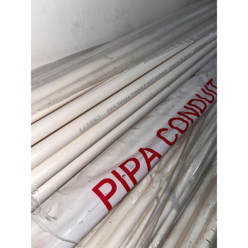 PIPA LISTRIK 5/8 PANJANG 4 METER SUPER TEBAL LESSO PIPA LISTRIK MUDAH DI BENDING HARGA SATUAN