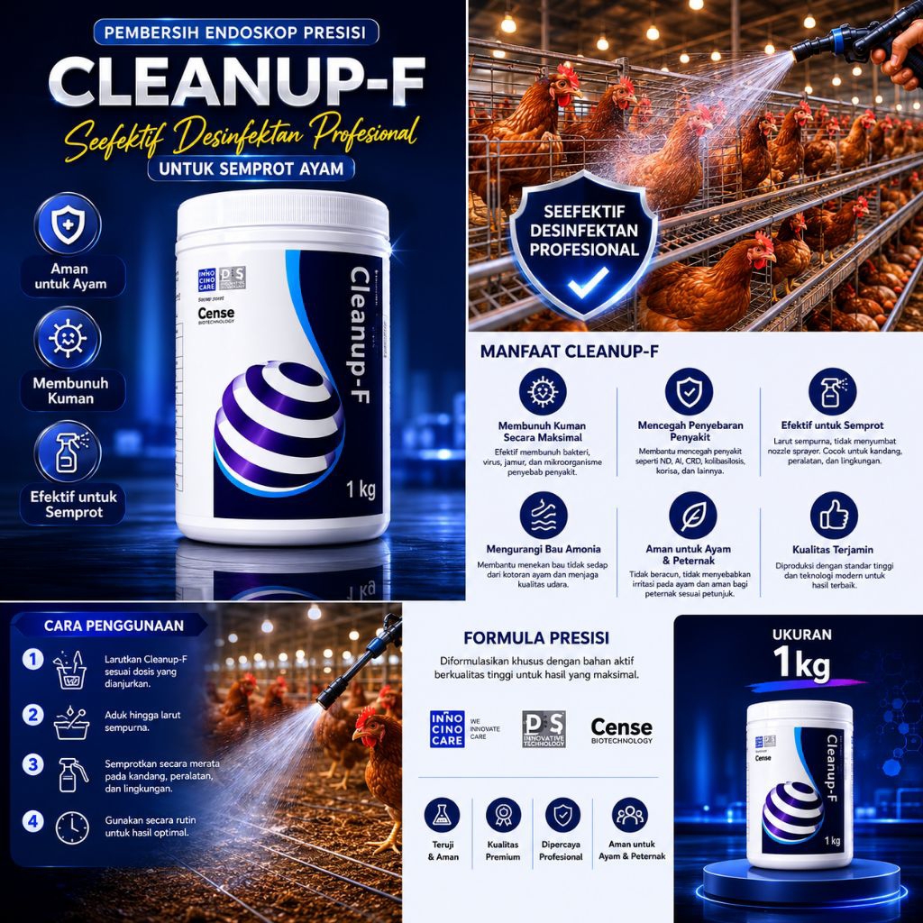 CLEANUP-F Desinfektan Kandang Ayam 1 Kg