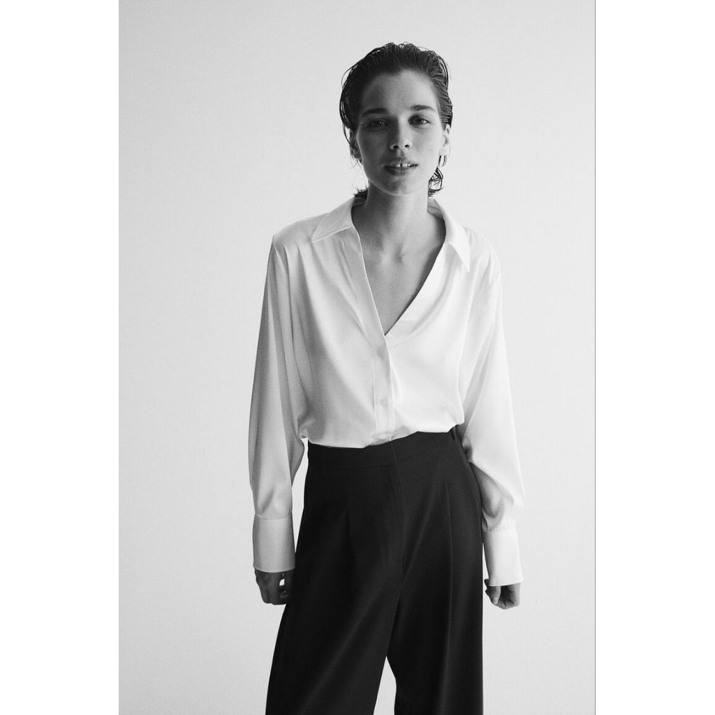 KEMEJA SILK SATIN BASIC