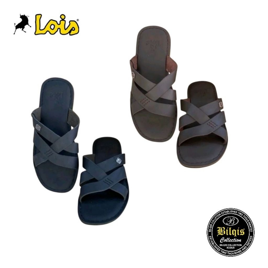 Sandal kulit lois 100% original pria terbaru