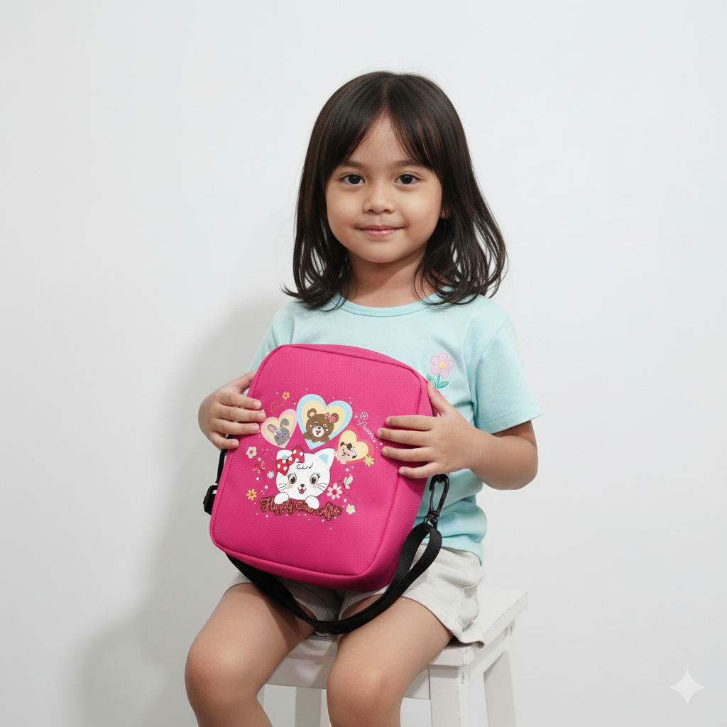 Tas Simpel Multifungsi Tas Selempang Anak Ngaji/Sekolah Tas Anak Pria Wanita - Tas Anak TK Dan SD
