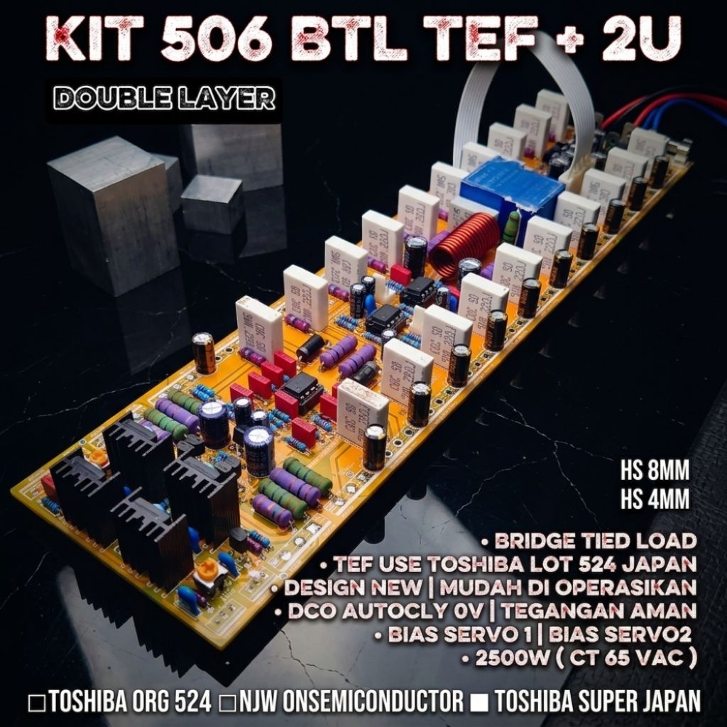 SOCL 506 TEF BTL SERIES PRO [ BTL ] 30 cm 2U | Double Layer | JLPCB FR4 | 506 BTL