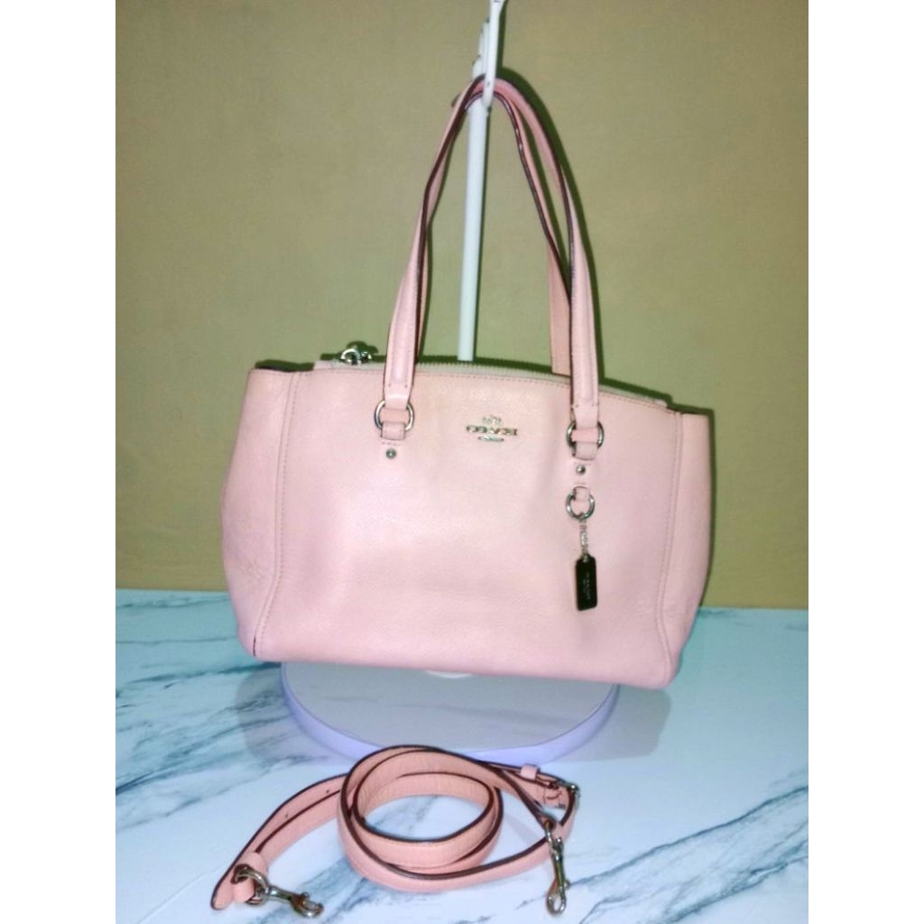 coach stanton baby pink preloved bag