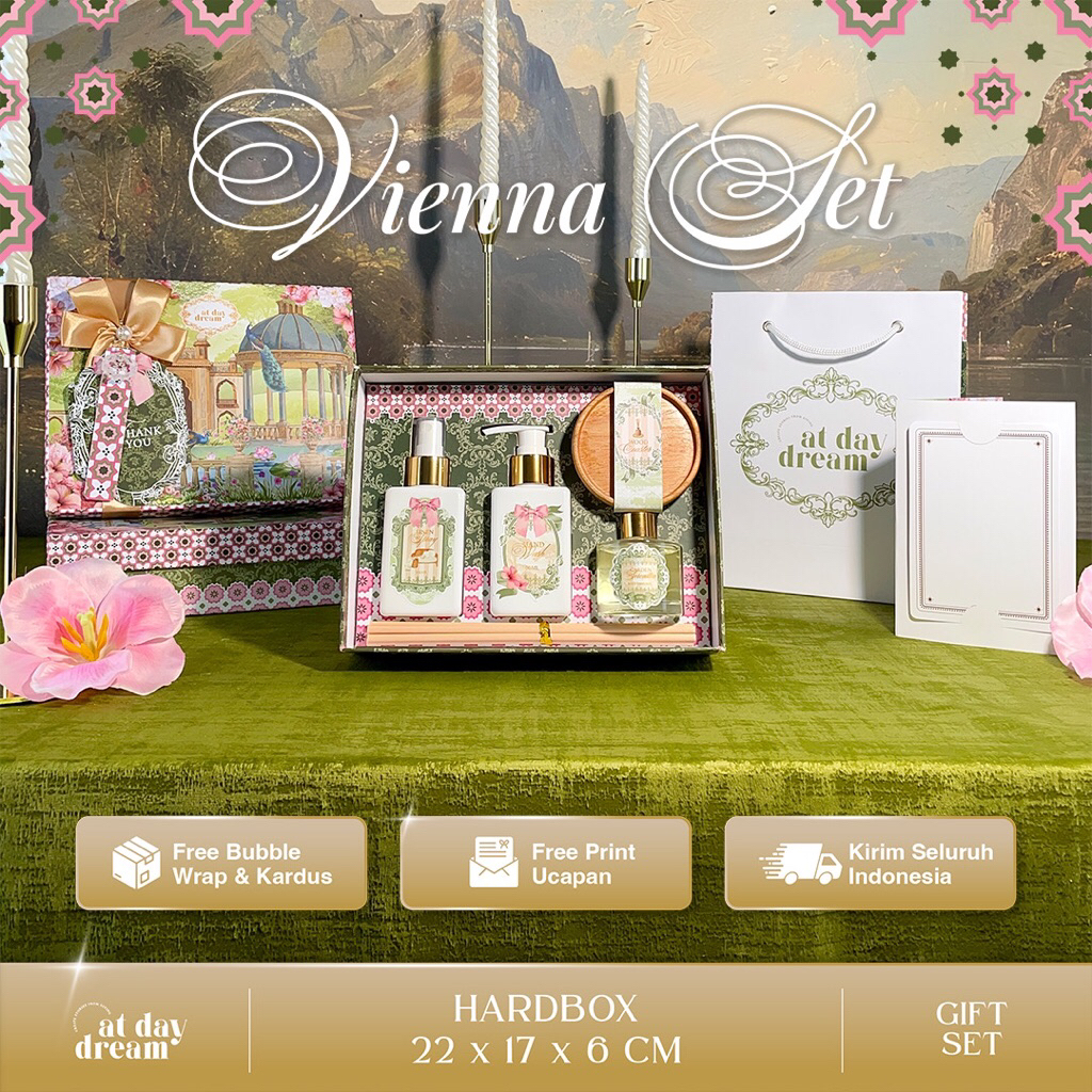 VIENNA Gift Set Hampers Hardbox Souvenir & Gift Wedding Birthday Wisuda - at daydream