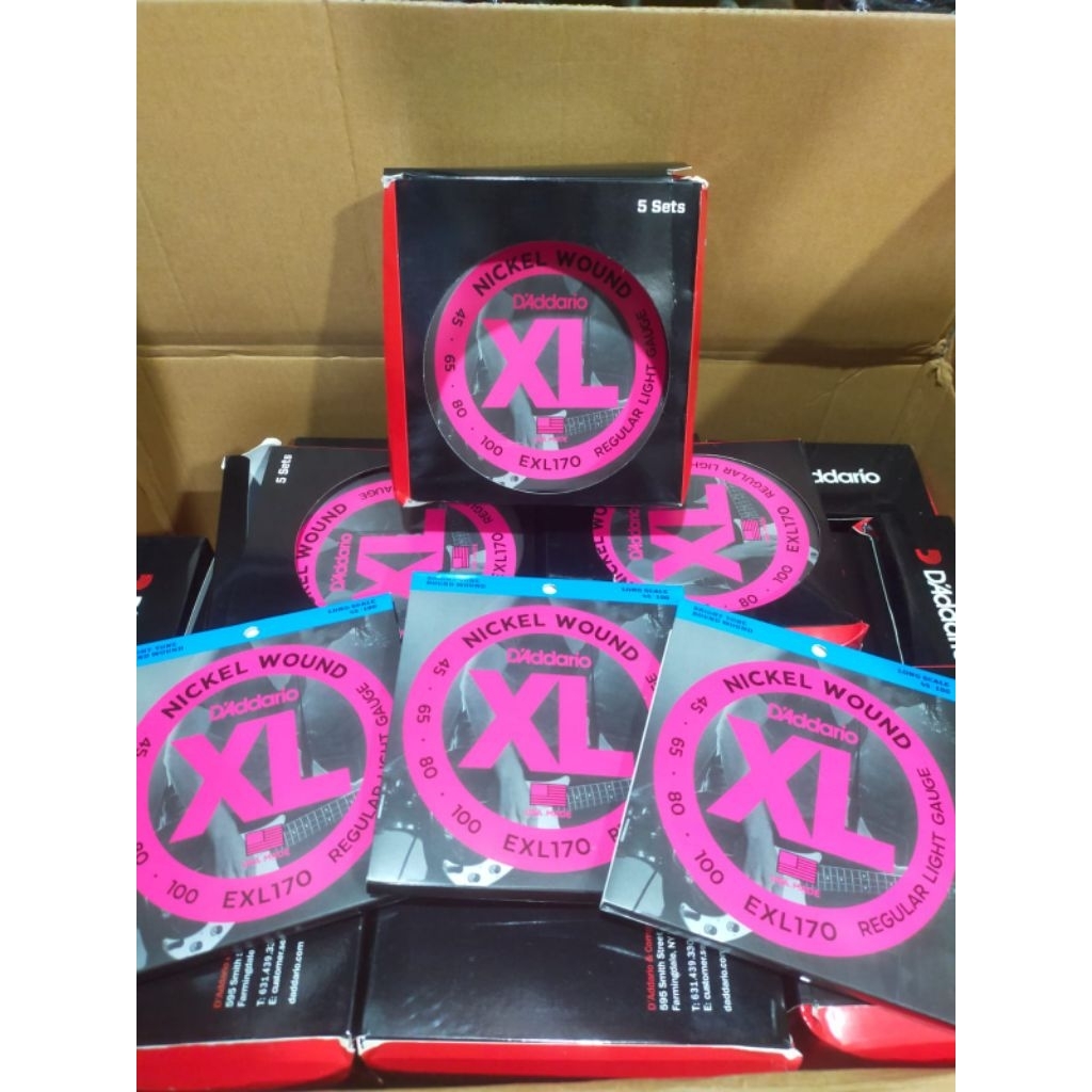 Senar Gitar Bass 4 Senar DADDARIO EXL-170 Premium Satu Set
