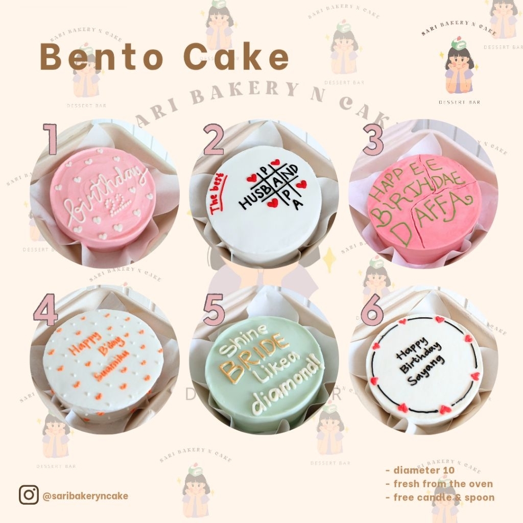 BISA DADAKAN, BENTO CAKE MINIMALIS TANGERANG, BACA DESKRIPSI SEBELUM MEMBELI D