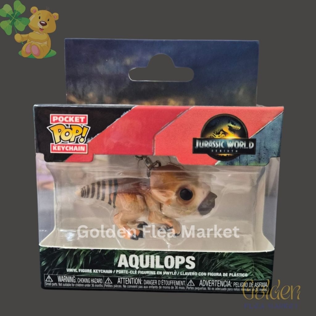 [ORI] Pop Pocket Keychain Jurassic World Aquilops Vinyl Figure Keychain