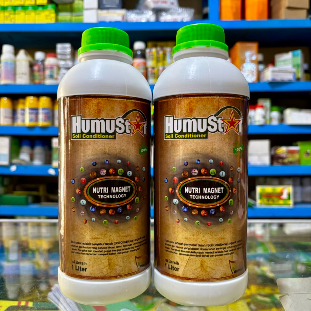 Bimagrow HUMUSTAR Nutri Magnet 1 Liter - Humic Acid dan Asam Amino Pembenah Tanah
