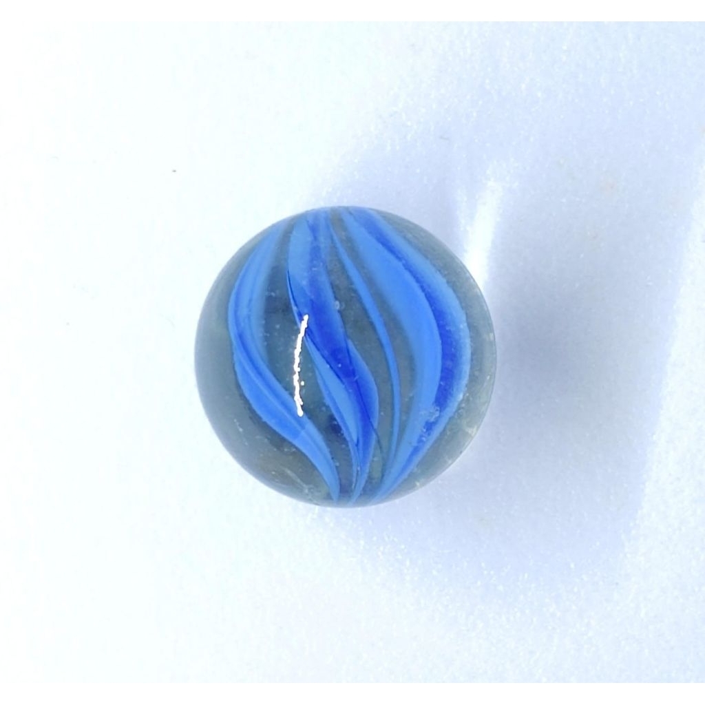 TARGET Kelereng Gundu Blue Rainbow Marble Balap Belimbing Biru