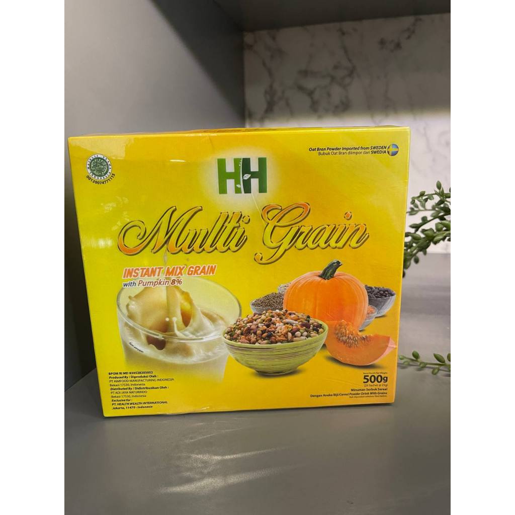 minuman sereal HH Multigrain HWI Original kemasan penuh 20 sachet