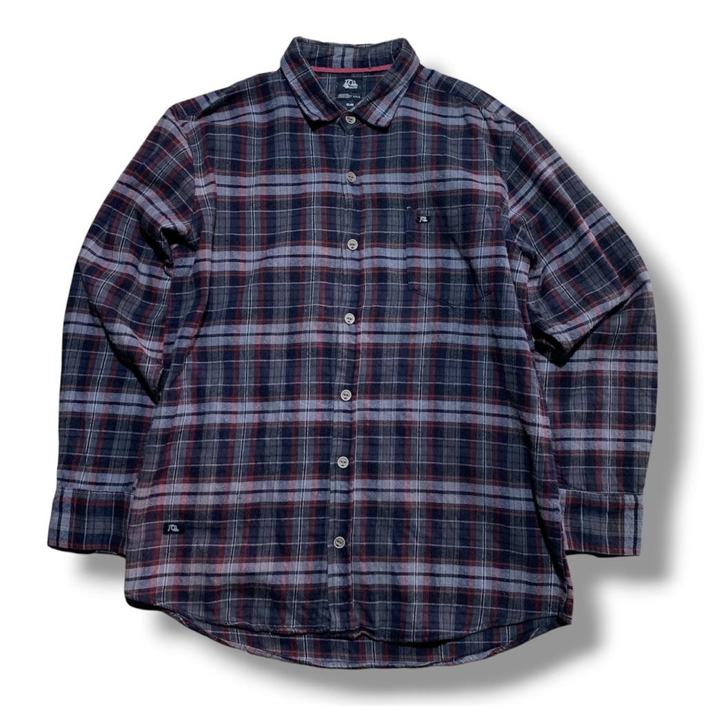 Quiksilver Plaid Flanel L/S Button Shirt