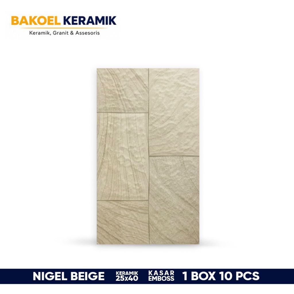 Keramik dinding Kasar 25x40 NIGEL BEIGE