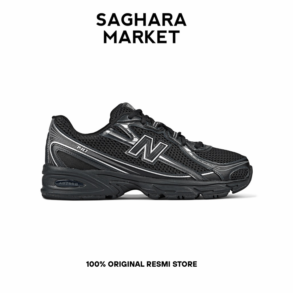 NB 740 Black Silver (Original Resmi)