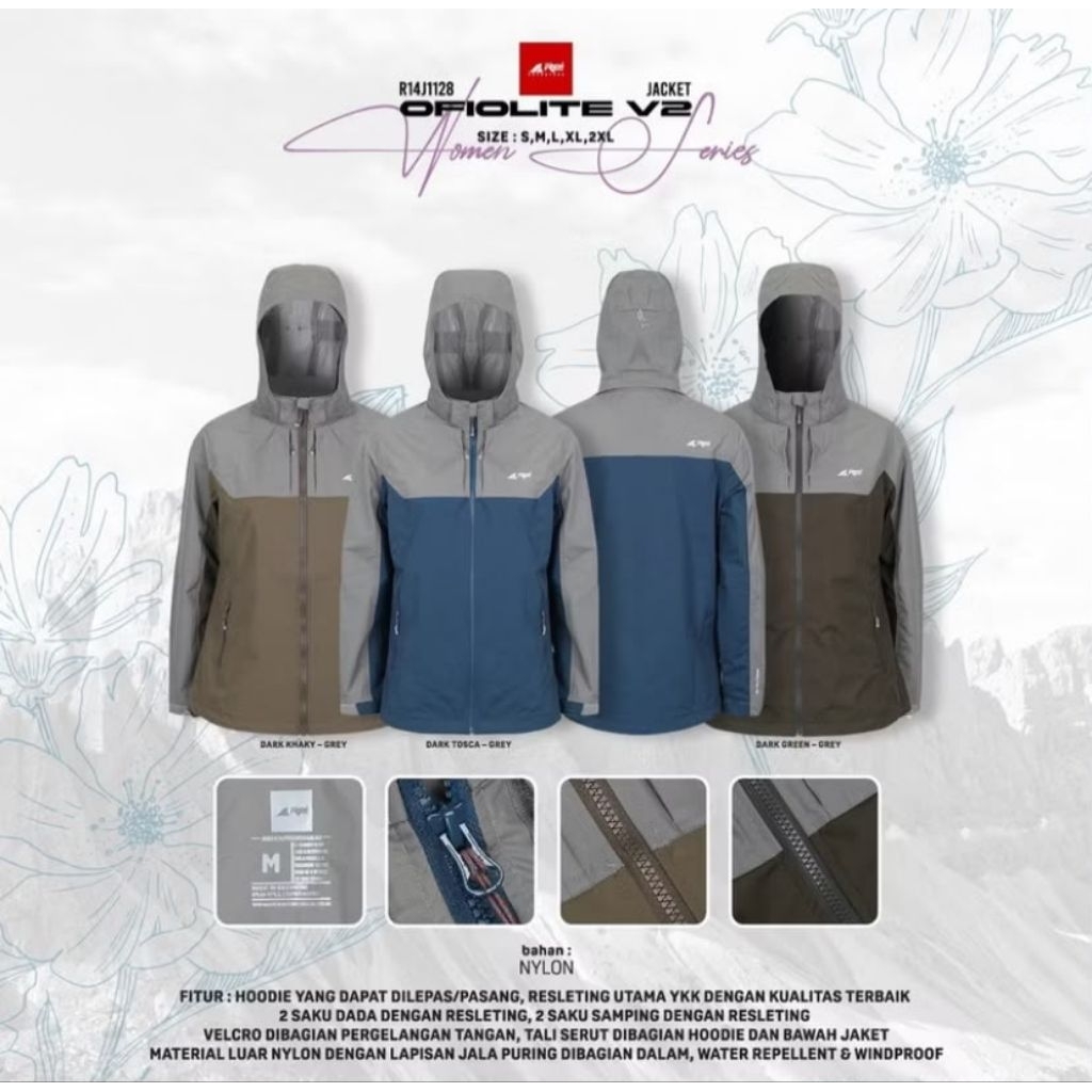 JAKET GUNUNG WANITA OFIOLITE V2 AREI