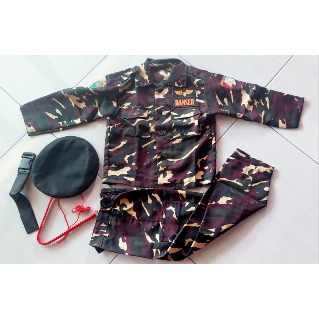 Setelan PDL Anak Loreng Banser Premium