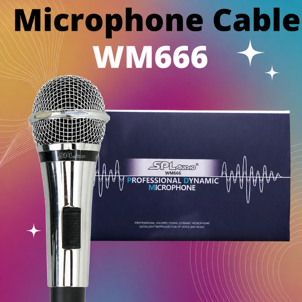 Microphone WM 666 SPL Audio Dynamic