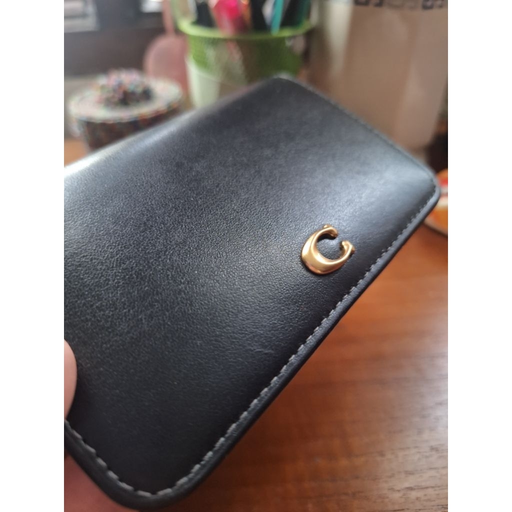 coach essential slim card case wallet preloved