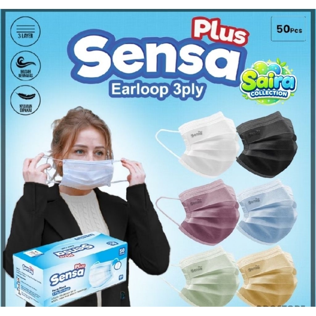 Masker sensa & Orie earloop warna