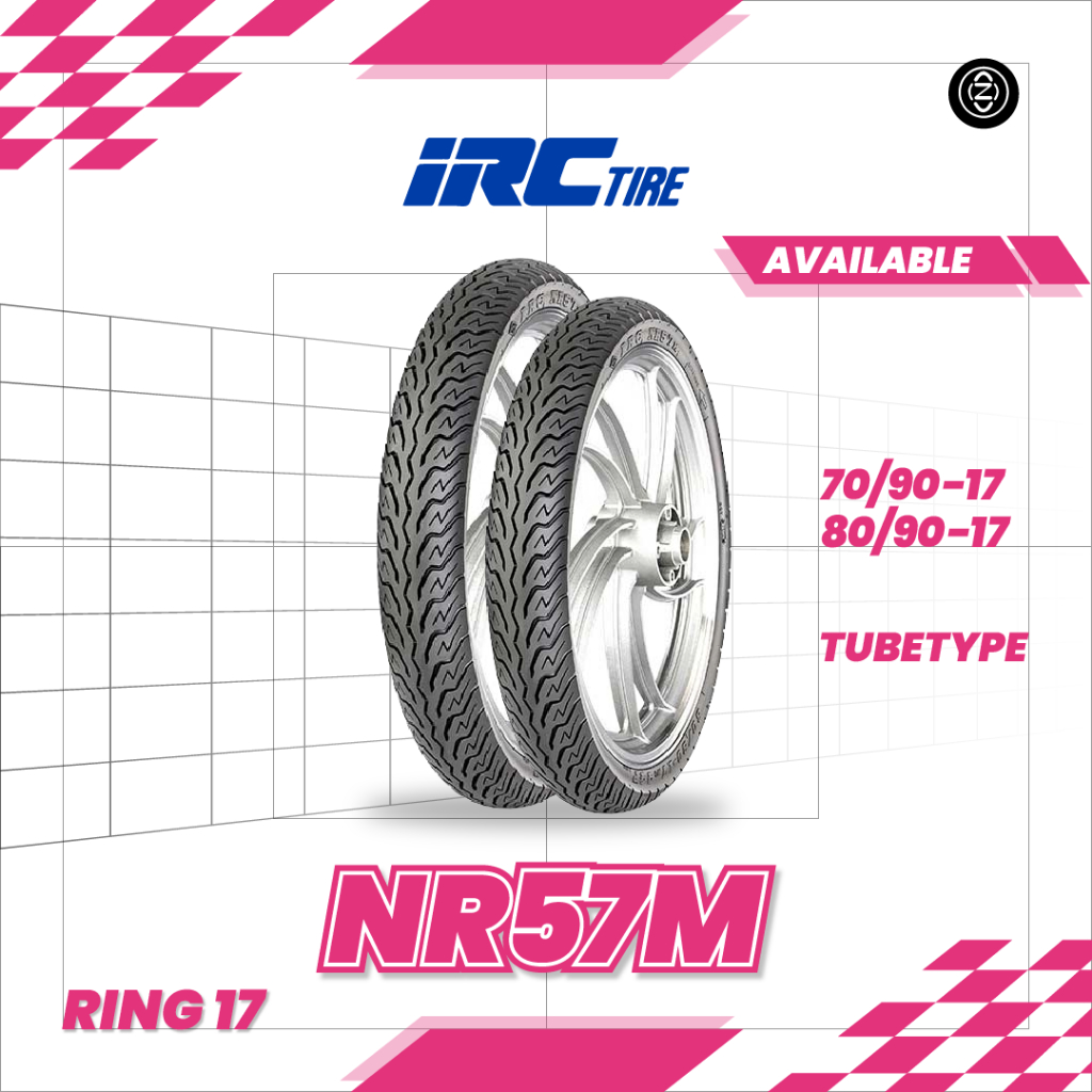 Ban matic IRC NR57M 70/90-17 80/90-17 Ring 17 Tubetype Jupiter Vega Supra Satria FU Smash
