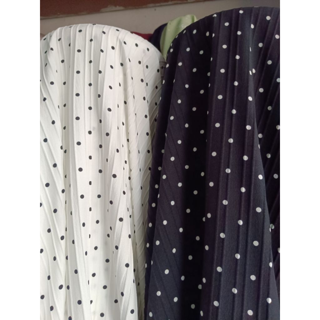 Kain Katun Elora /Motif  Terbaru pulkadot / Kain Niagara