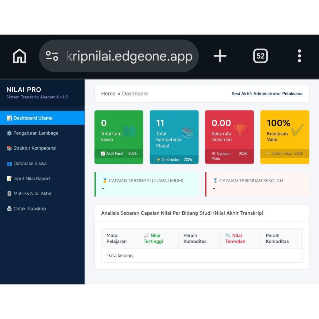 APLIKASI TRANSKRIP NILAI SD/SMP
