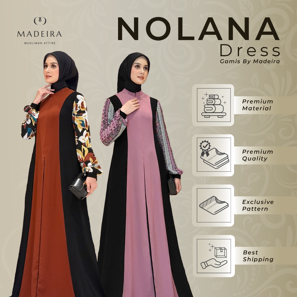 Gamis Wanita Kekinian - Madeira - Nolana Dress