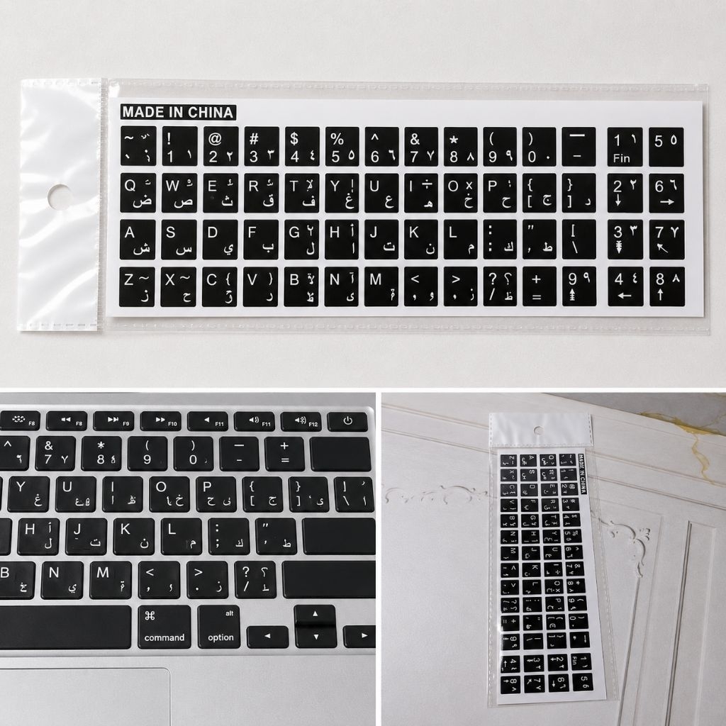stiker Keyboard Laptop Arabic Stiker Arab Untuk keyboard laptop
