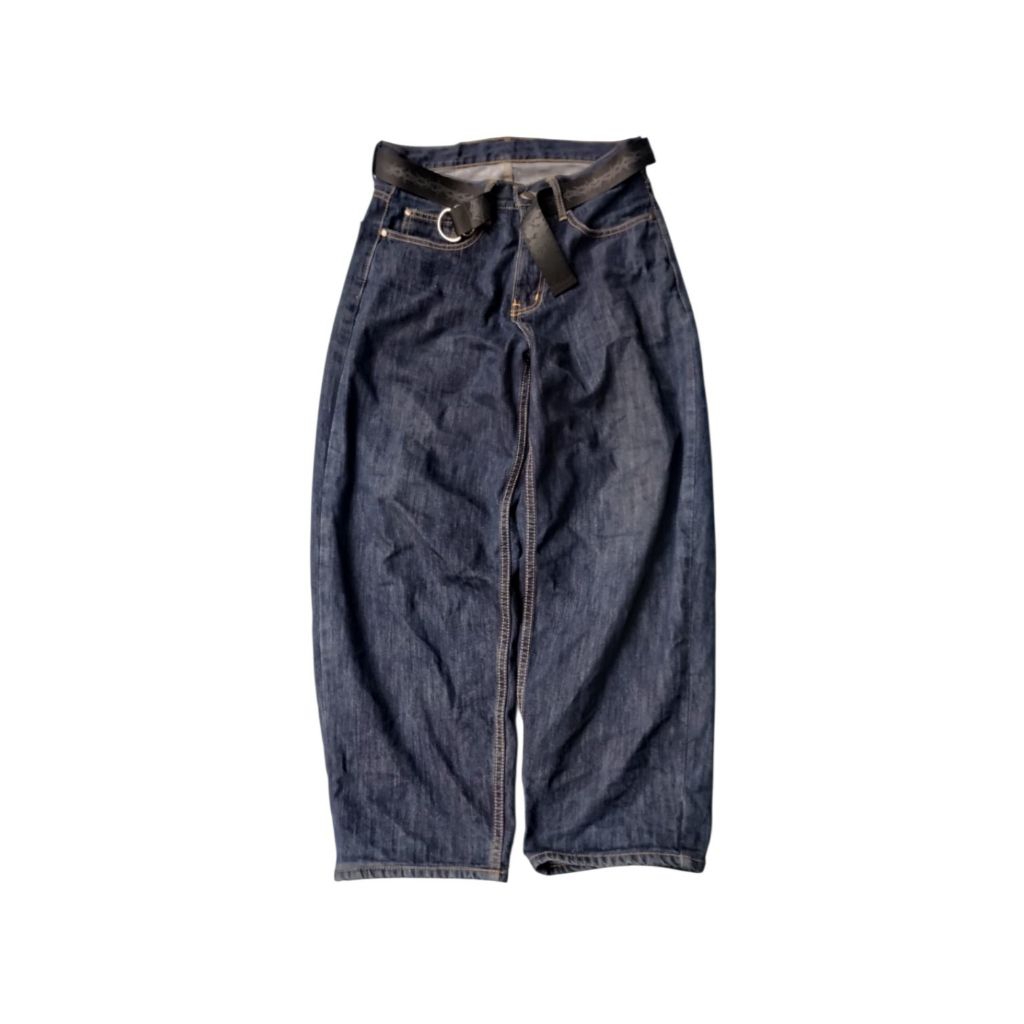 THANKSMNIA RAW DENIM BAGGY