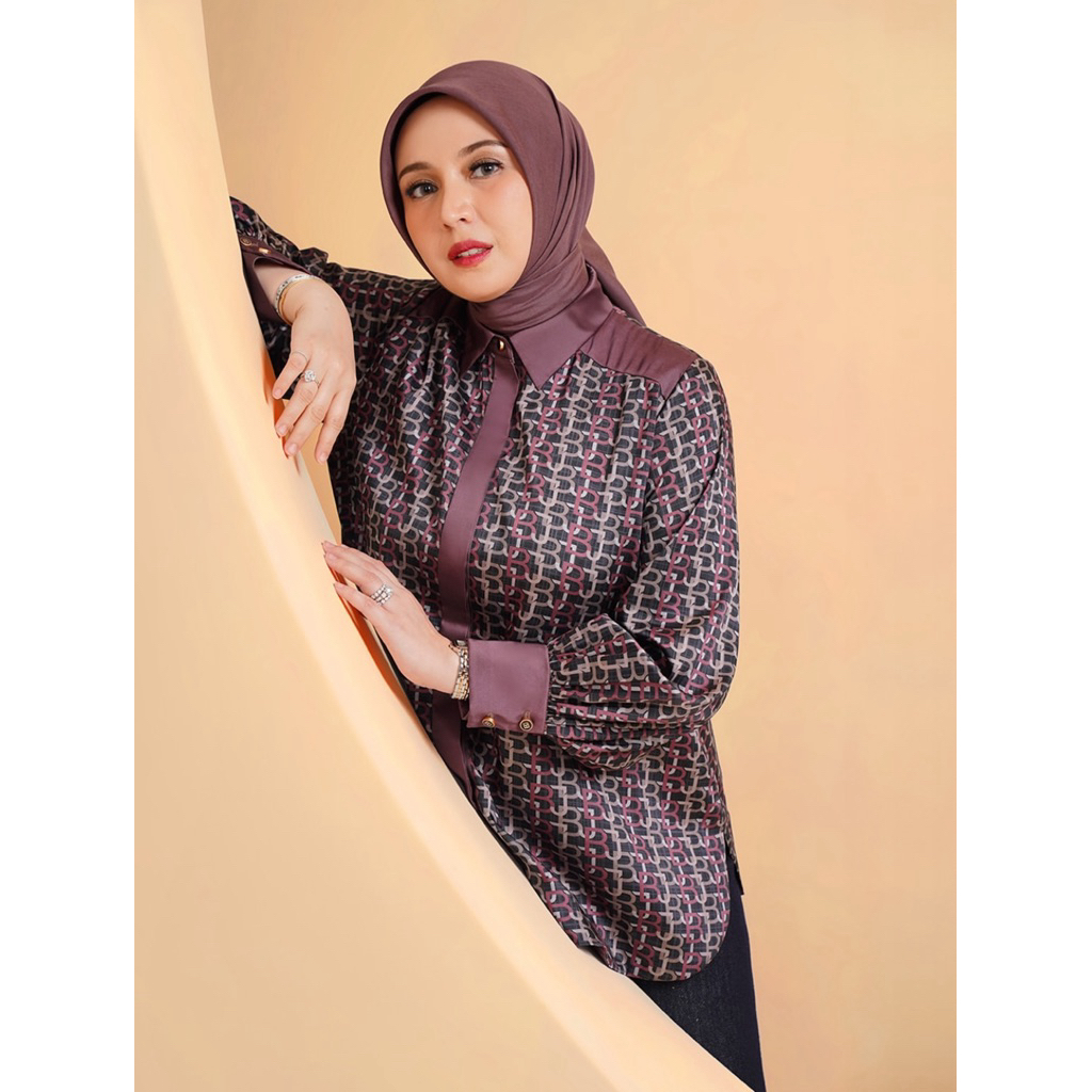 monogram signature shirt benang jarum