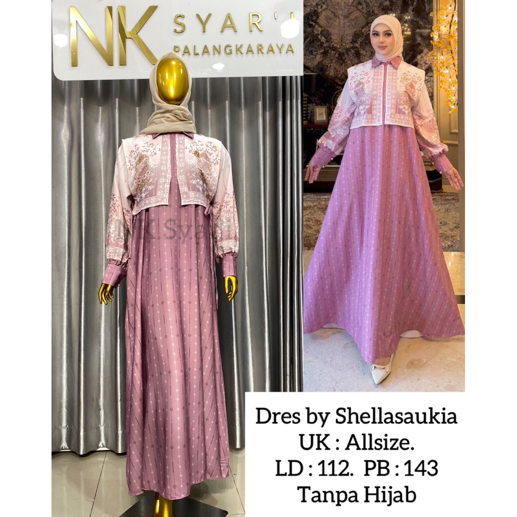 SHELLASAUKIA DRES (TANPA HIJAB)