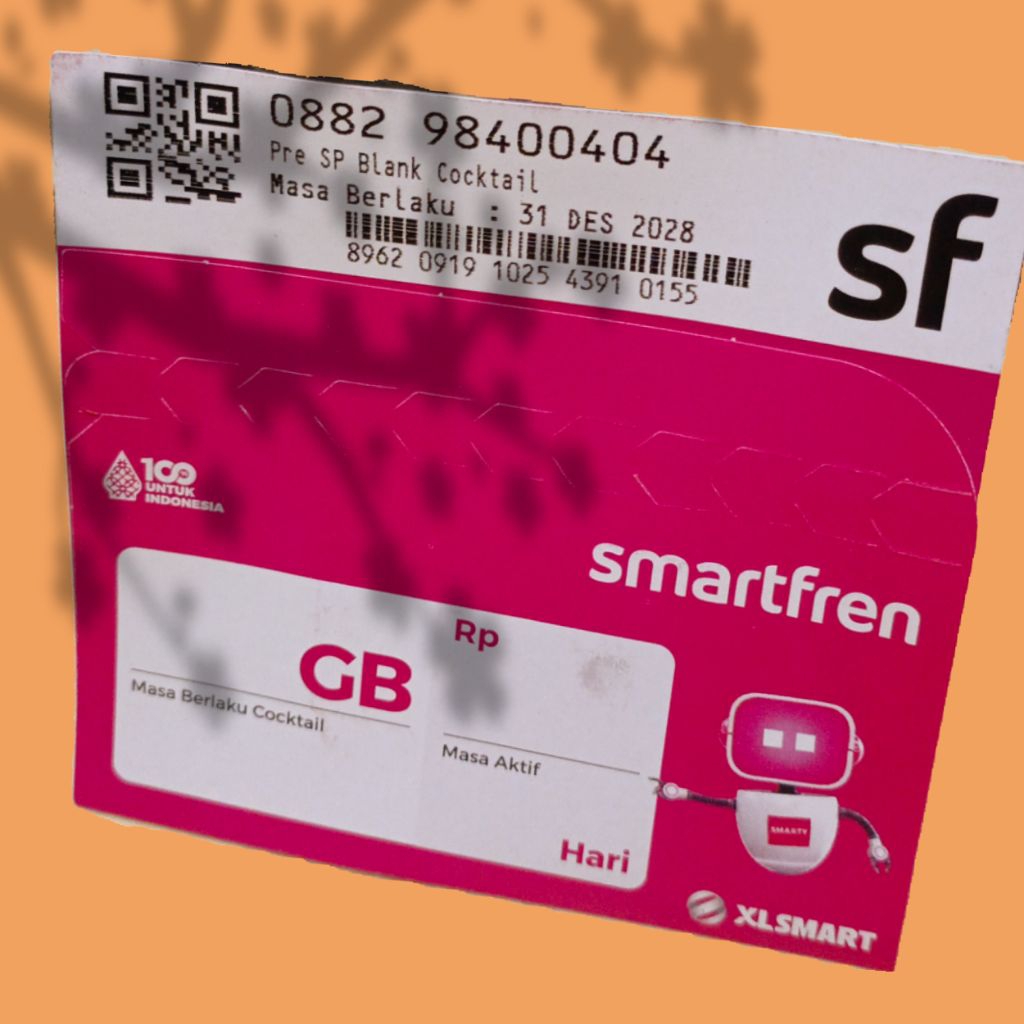 nomor cantik smartfren 88 298 400 404 kuota 3gb khusus Jawa Timur