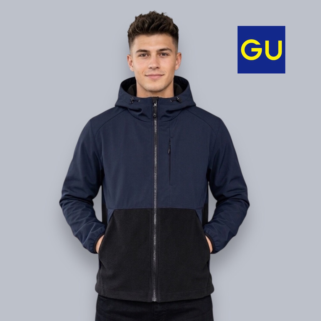GU Global Uniqlo Streetwer Wind Protection Jaket Softshell Polar Size M