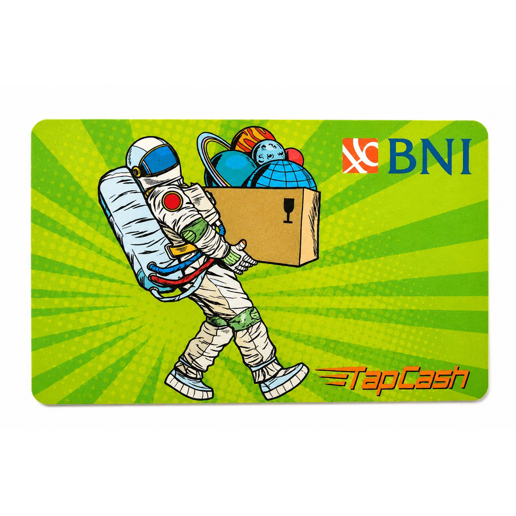 Kartu BNI Tapcash | BNI TapCash edisi khusus dengan desain karakter astronot