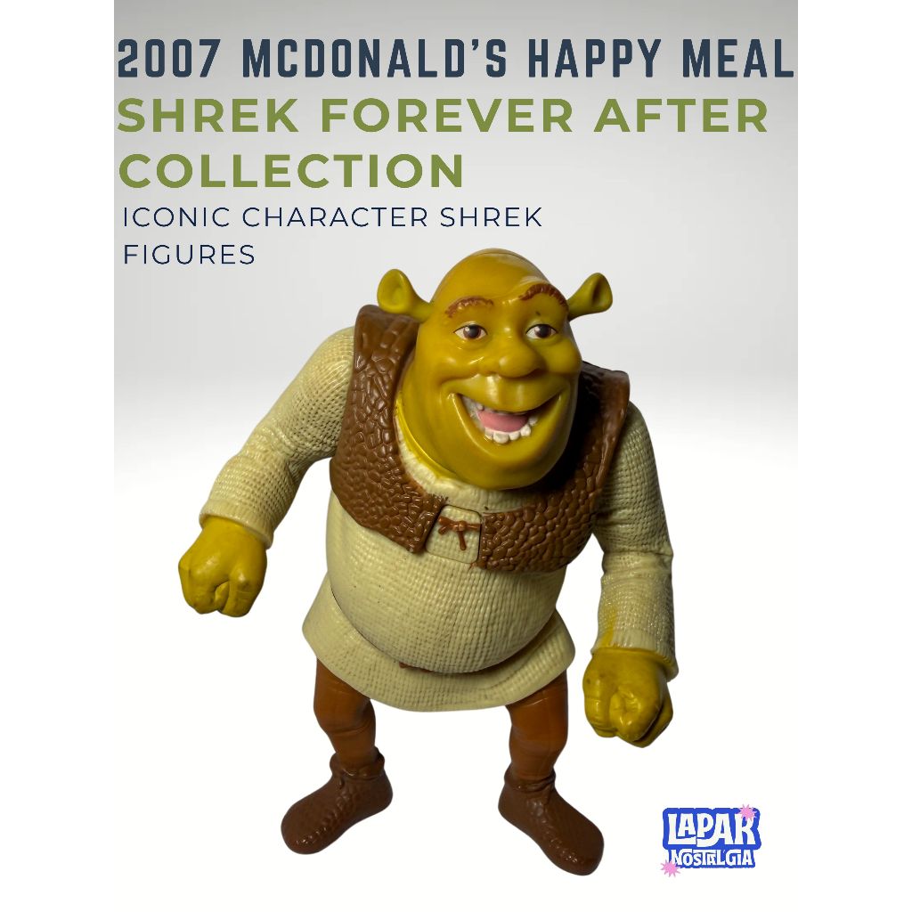 [SHREK] 2007 MCDONALD'S HAPPY MEAL TOYS SHREK FOREVER AFTER COLLECTION PRELOVED | MAINAN PRELOVED HA