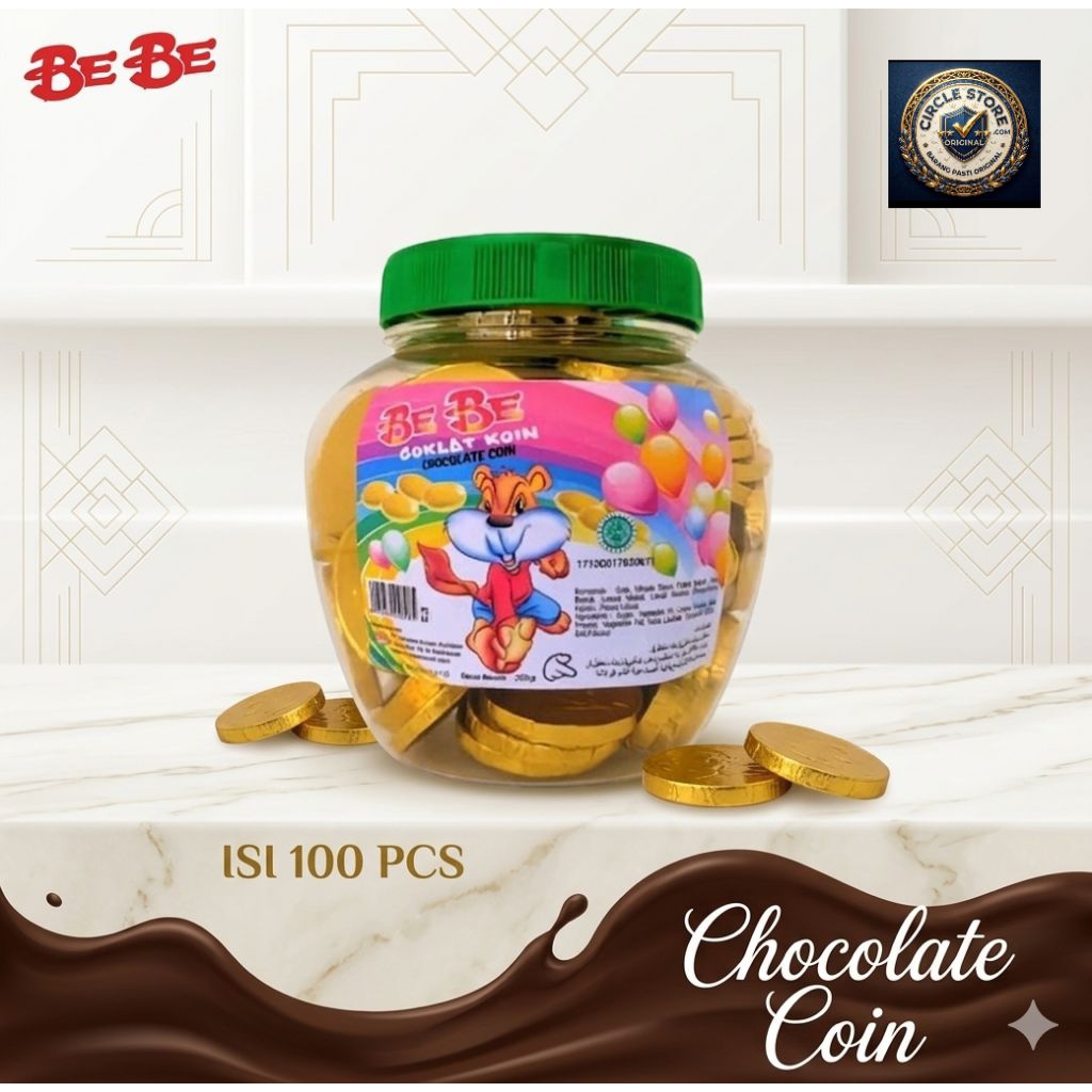 SNACK JAJANAN JADUL COKELAT COIN ISI 100 PCS