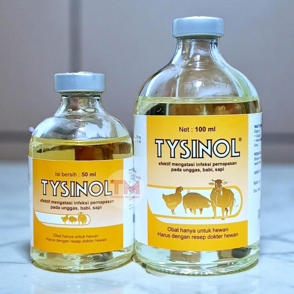 TYSINOL 100ml Medion Antibiotik Pernapasan hewan ternak