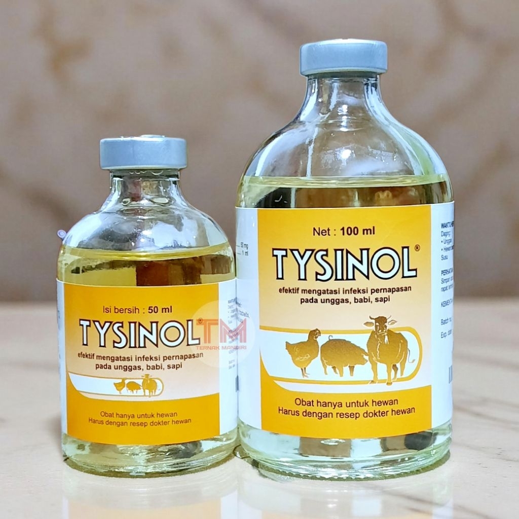 TYSINOL ANTIBIOTIK PErnapasan Hewan Sapi Kambing Unggas