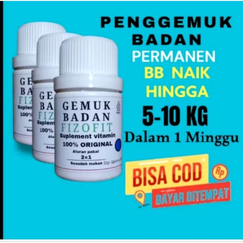 Botol HDPE Putih  FIZOFIT 60ml